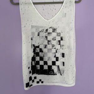 Guess Small White Tank